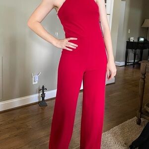 Elegant Red Jumpsuit